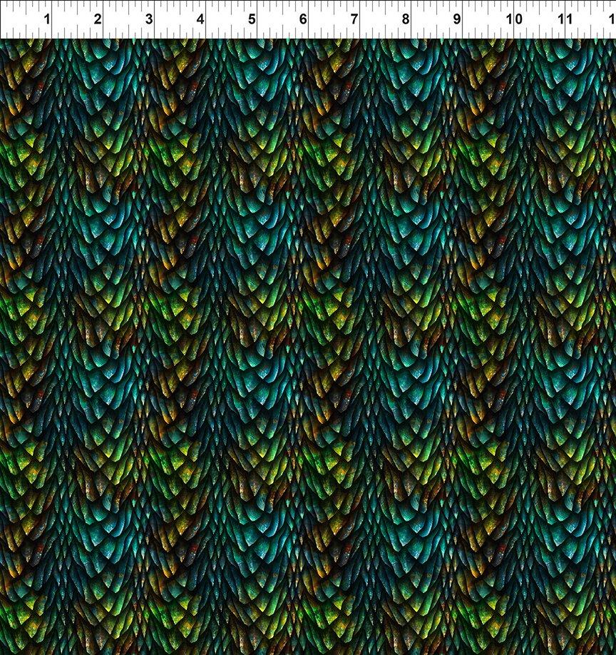In the Beginning - Dragons - Emerald Reign Green/Blue Scales