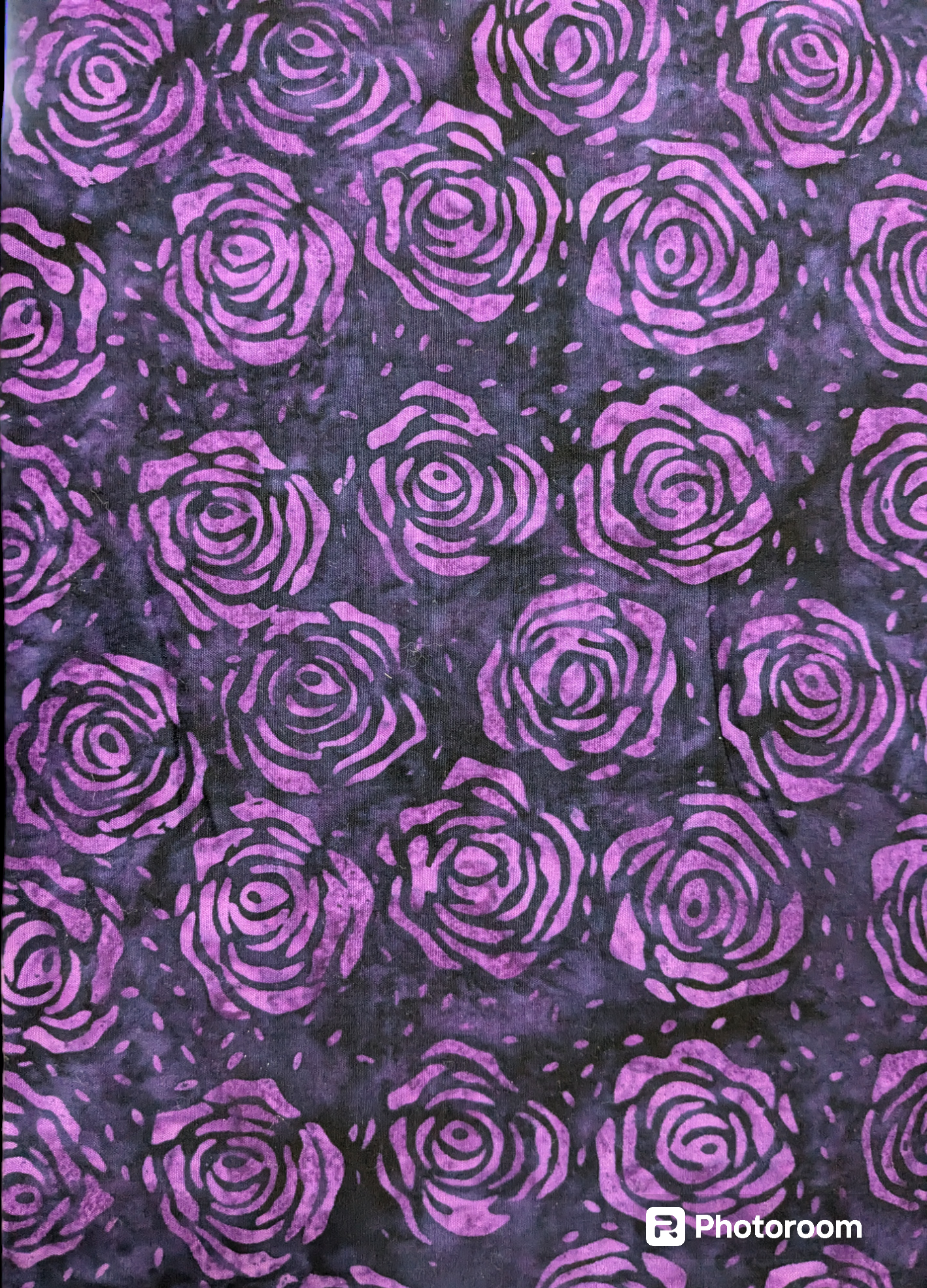 Anthology - Batik - Roses Eggplant