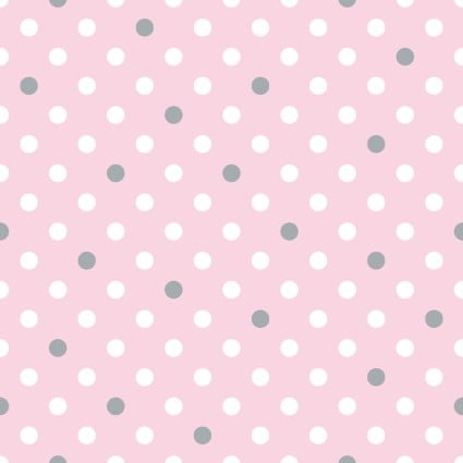 EE Schenck - Flannel - Pink  with polka dots