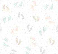 P&B Textiles - Flannel -  First Impressions - Footprints