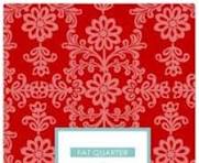 EE Schenck - Frida's Damask - Red - Fat Quarter