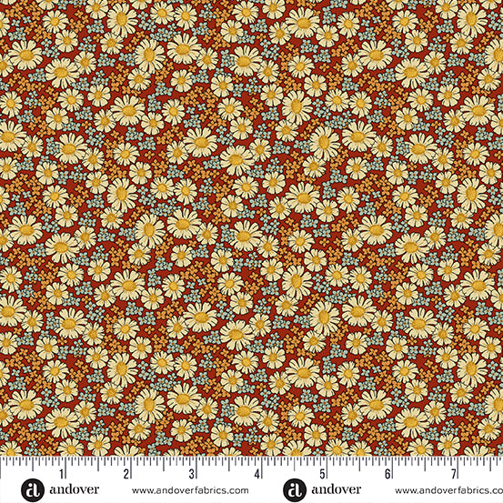 Andover Fabrics - Gathering Rust Autumn Meadow