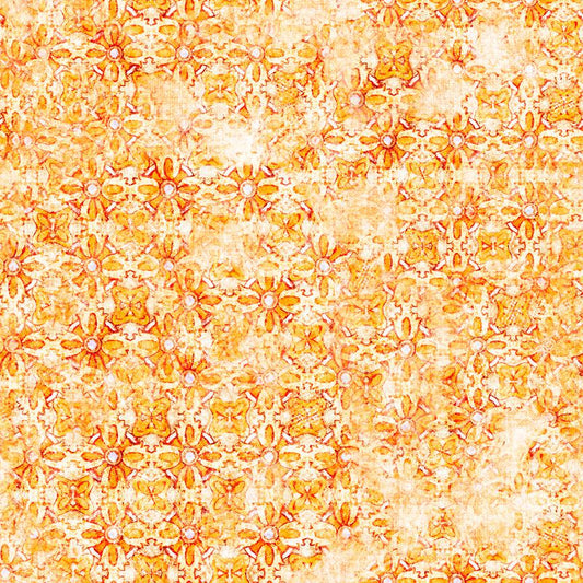 QT Fabrics-Grace & Charm Tonal medallion - Yellow