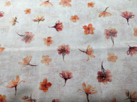 QT Fabrics-Grace & Charm floral Peach