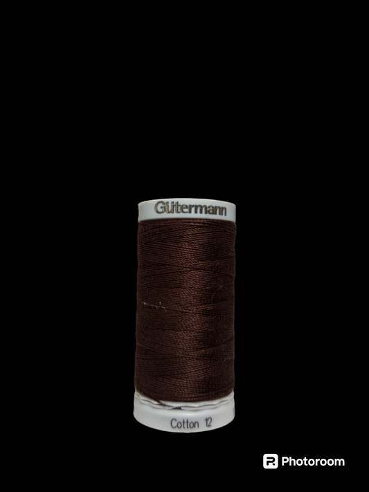 Gutermann Cotton 12 #3335 Brown