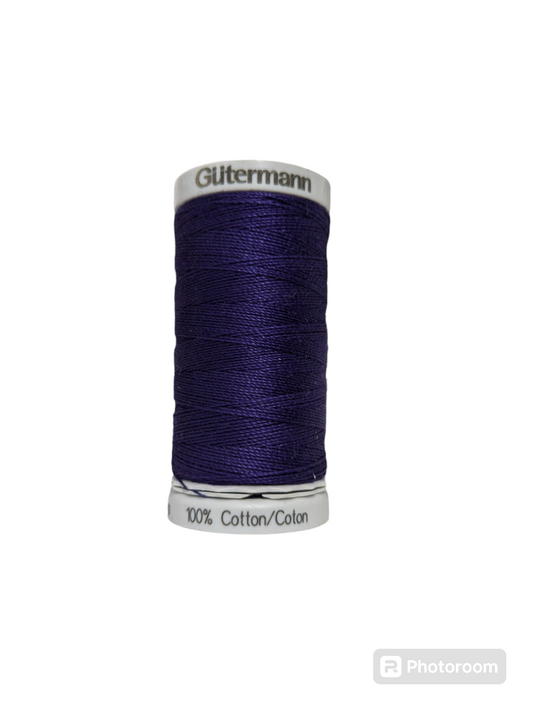 Gutermann Cotton 12 #6190 Dark Purple/Blue
