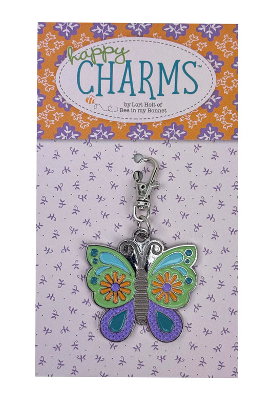 Butterfly Happy Charm by Lori Holt