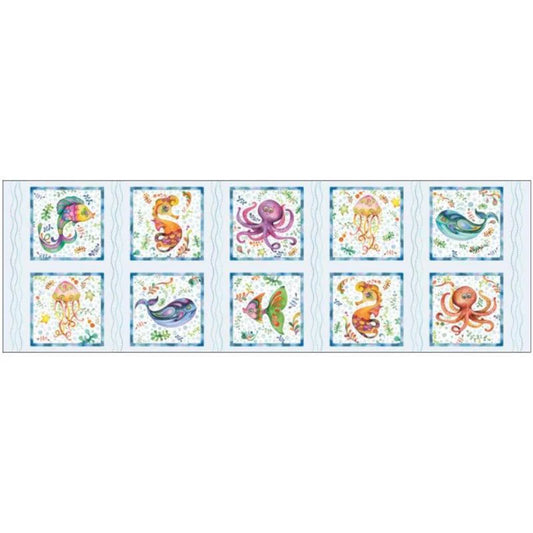P&B Textiles - Happy Ocean Life Ocean Life Blocks