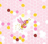 Windham Fabrics - Studio Edit Hex Bee, Pink