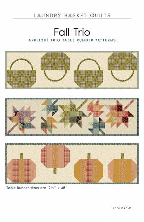 Laundry Basket - Fall Trio - Table Runner Pattern