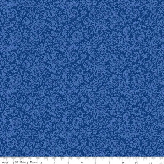 Liberty Fabrics - The Collectors Home - Rocco Swirl A -Blue