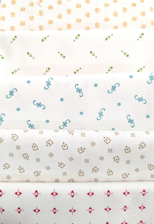fat quarter bundle by Lori Holt - 5 pack Neutral colors