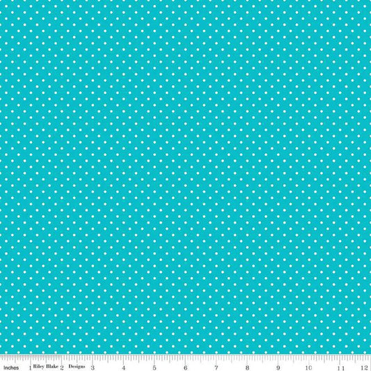 Riley Blake - Mermaids Tail - Swiss Dots