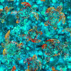 QT Fabrics - Oceana Aqua