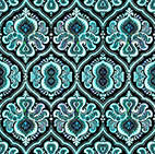 QT Fabrics - Potpourri Turquoise