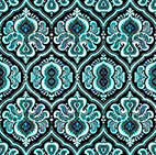 QT Fabrics - Potpourri Turquoise
