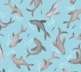 Lewis & Irene - Puffin Rock - Seal Bubbles on light blue