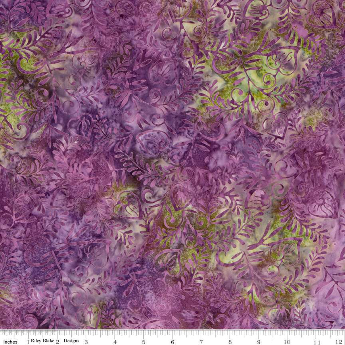 Riley Blake - Batiks - Purple Green Multi