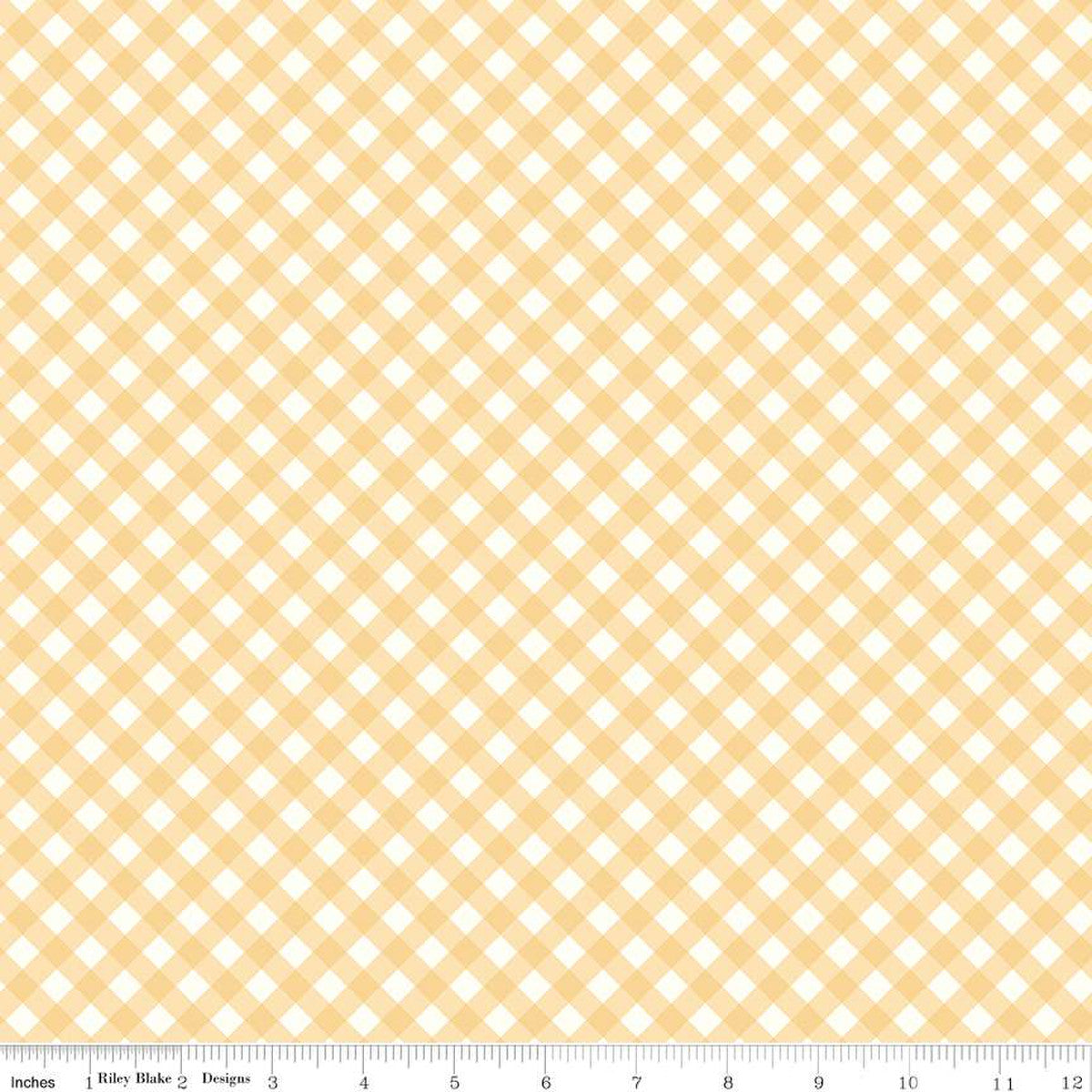 Riley Blake - Gingham - Butterscotch Bee Hive by Shaleen Louise
