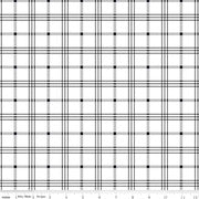 Riley Blake - Black Tie - Off White with Black Plaid
