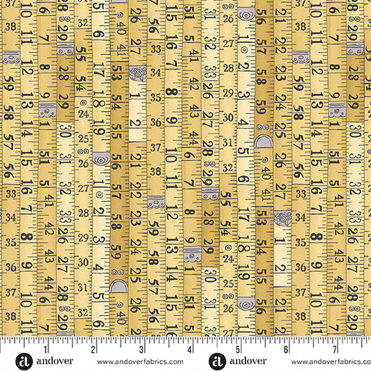 Andover - Atelier - Ruler by Makower UK - Color Y