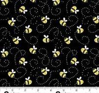 Andover - Sunny Hunny By Amy Latta Black/ Bees