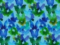 Playgrounds Blue Butterflies - Moda Fabrics