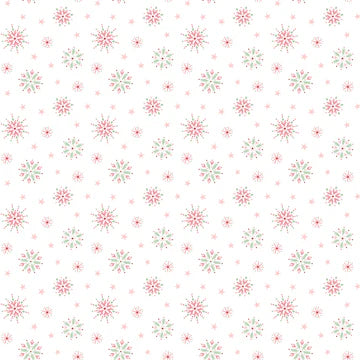 Poppie Cotton - Frost & Flurry - Flurry Flakes White