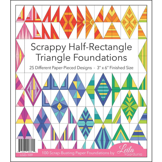 Foundation Papers for Scrappy Half- Rectangle Triangles 3" x 6"