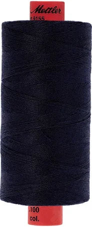 Mettler 50wt Polyester Thread #9145 4000 - 547 yards - black